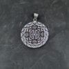 silver yantra pendant