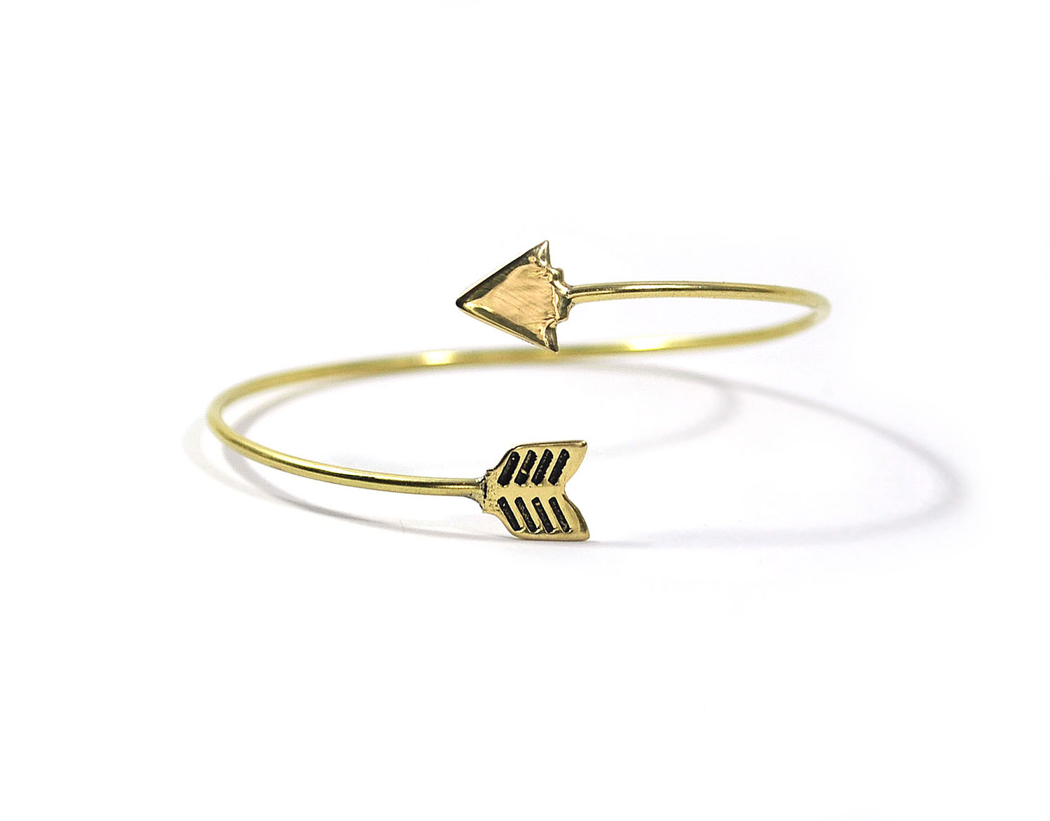 brass arrow bracelet