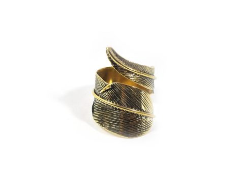 Brass feather ring