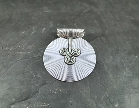 rigid silver pendant