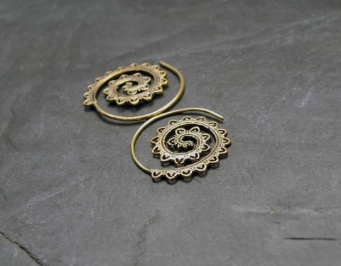 spiral earrings