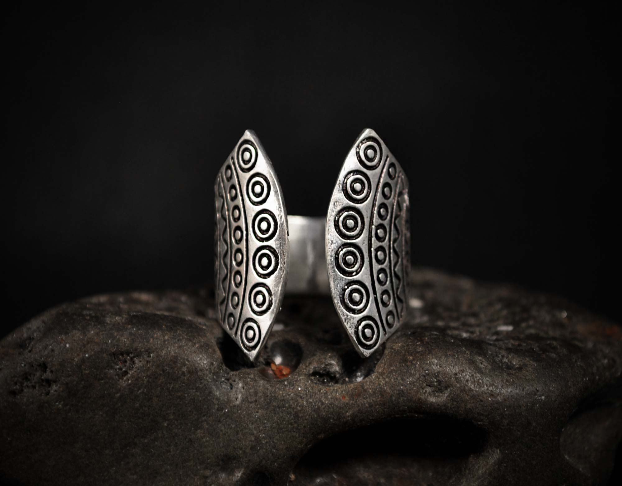 silver hippie ring